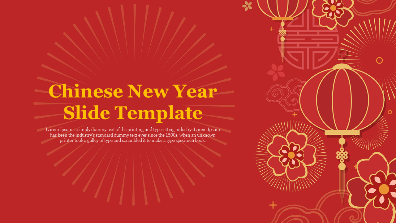 Chinese New Year Slide Template